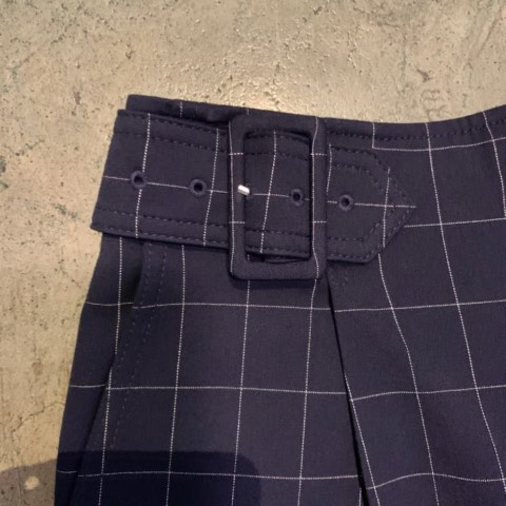 CLUB MONACO  BRAND  SIZE 00 DARK NAVY COLOR/WHITE GRID - Picture 3 of 13